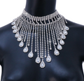 Luxe Rhinestone Tassel Necklace ✨