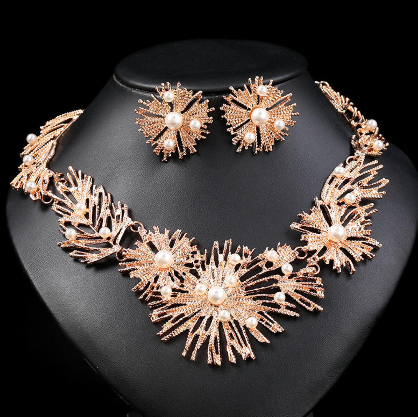 Retro Luxe Geometric Jewelry Set – Timeless Statement Elegance