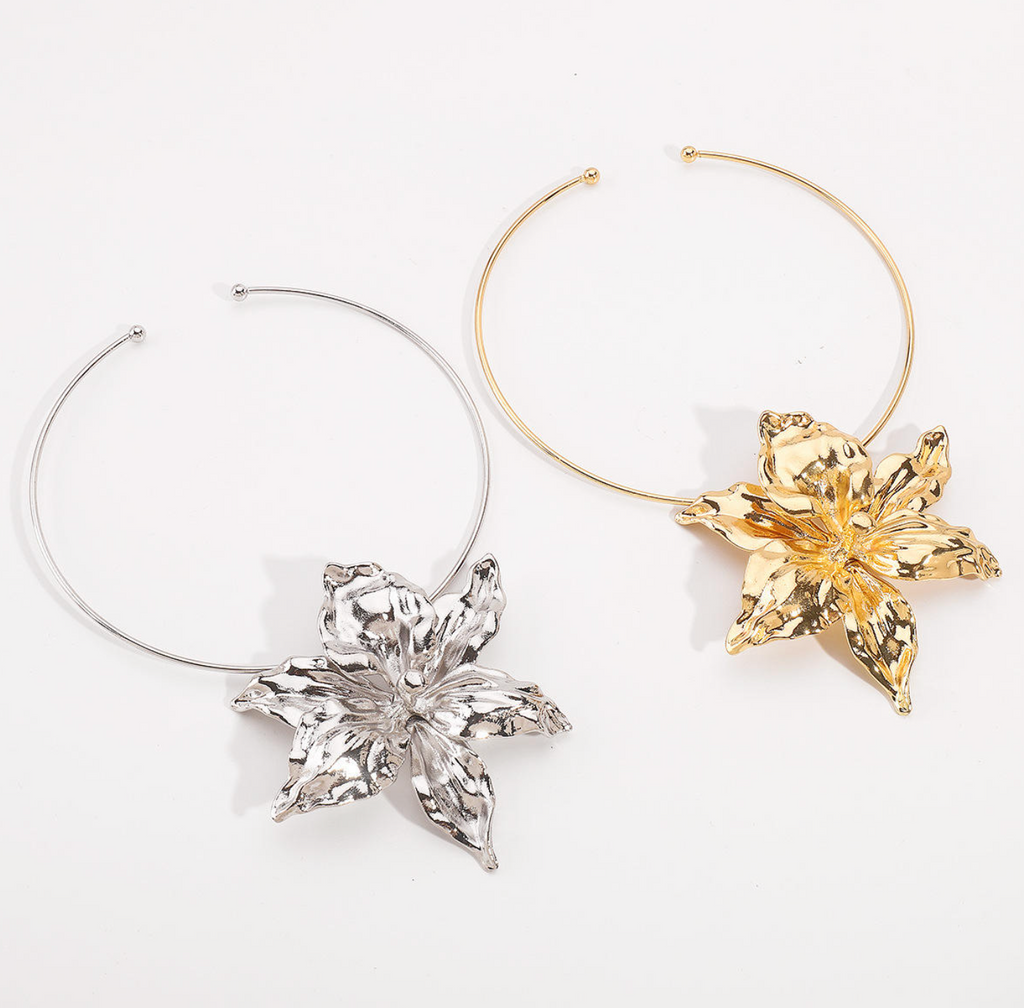 Bloom Luxe Floral Choker – Bold Statement Necklace for Women